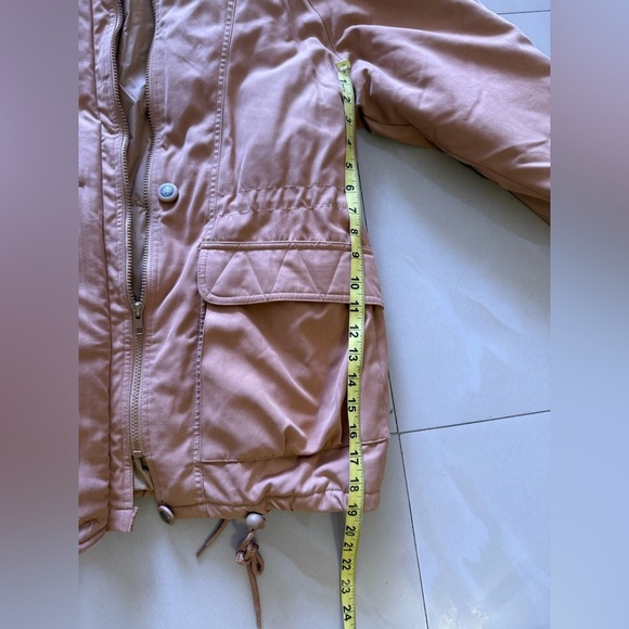 Jacket Coat by FORECASTER of Boston size XS beige pocket without hat full zipper - Picture 7 of 13